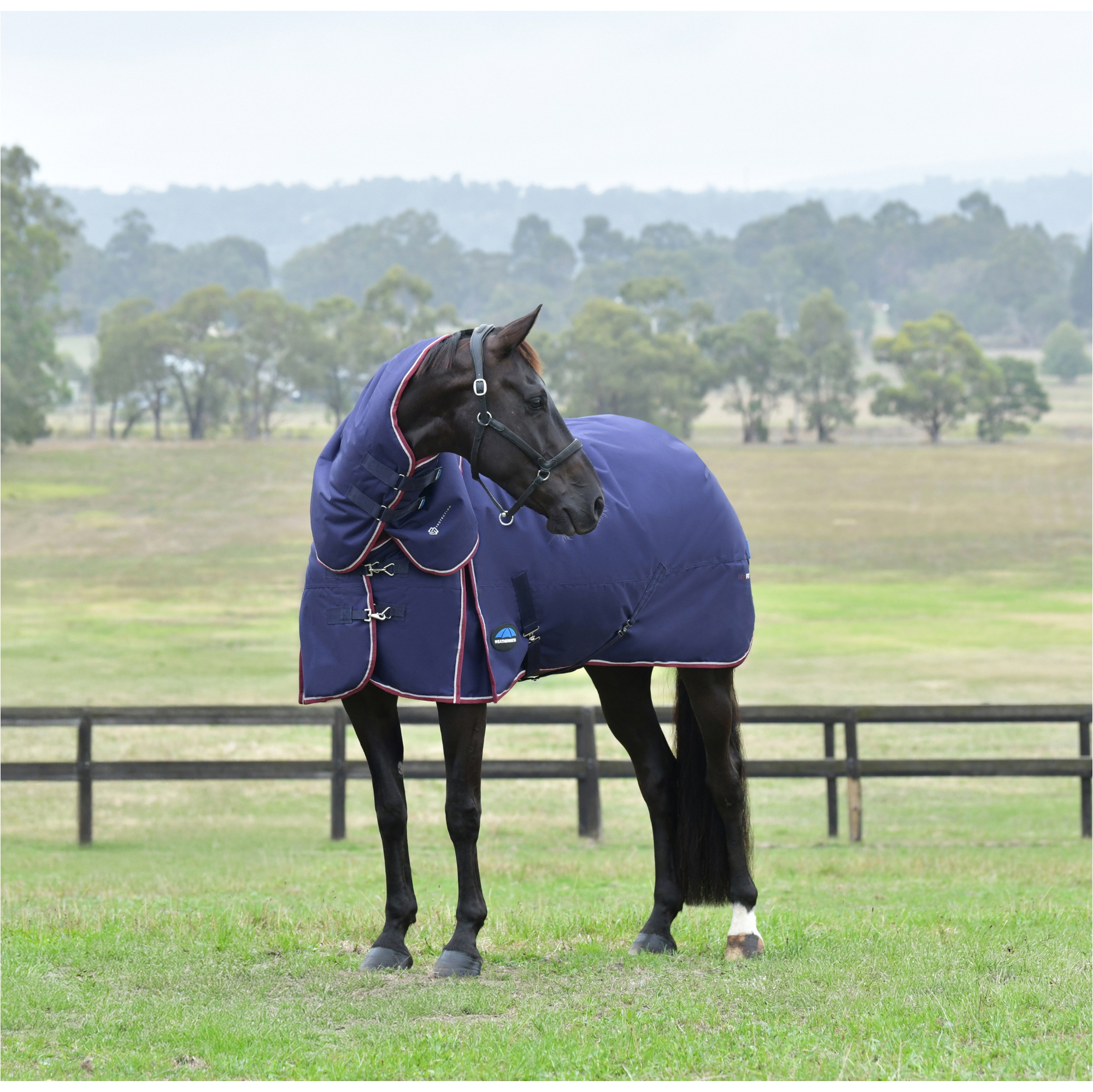 2025 WeatherBeeta Comfitec Essential Turnout Detach-A-Neck 1029014 - Navy